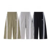 AAA High Quality Adidas Wide-Leg Pants Red Polyester Lace Embroidery Heavy