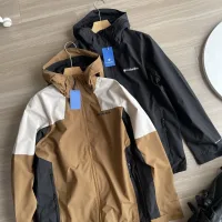 Reps Columbia Jacket Black Velvet Waterproof Membrane Water-Repellent Fabric Spring Autumn Patch