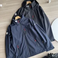 Reps High Quality Helly Hansen Coat Red Woven Fabric Water-Repellent Sophistication