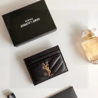 Designer AAA Saint Laurent Card Holder Color Top-Grain Cowhide