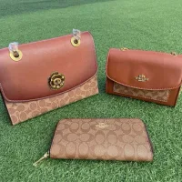 High Quality Coach Chain Bag Camel