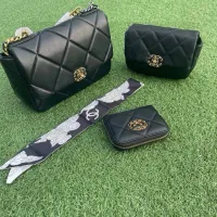 Designer Super Clone Chanel Silk Scarf Gold