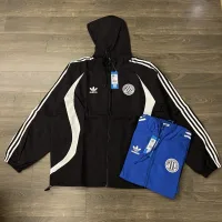Reps Adidas Outerwear Blue Polyester Fiber Lace Autumn Embroidery Heavy