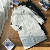 Luxury Adidas Outerwear Ash Cotton Duck Down Easy To Match Winter