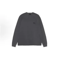Luxury Stussy Long Sleeves Green Cotton Pure
