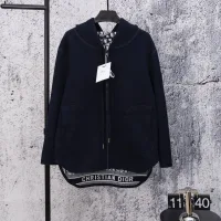 High Quality Luxury Dior Cashmere Coat For Autumn
