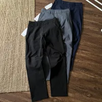 AAA Reps Lululemon Casual Pants Red Nylon Spandex Fleece Quick-Drying Zippered Pocket