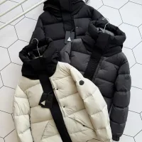Luxury Moncler Jacket Black Neutral Goose Down Duck Nylon Relaxed Fit