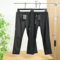 High Quality Archaeopteryx Casual Trousers Red Fleece Waterproof Design Quick-Drying Suitable For All Body Types Simple Style Autumn Winter Side Pockets