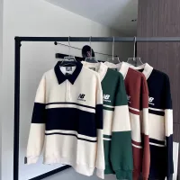 Super Clone AAA New Balance Long-Sleeved Shirts Green High-Quality Materials Multiple Colors Available