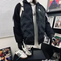 AAA Adidas Jacket Red Down Exquisite Workmanship Street Style Embroidery