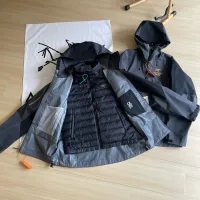 Super Clone Reps Archaeopteryx Outerwear Red Gore-Tex Down Fleece Outdoor Waterproof