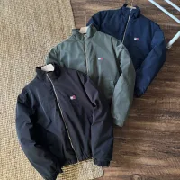 Reps Coach Outerwear Red Jacquard Relaxed Fit Sophistication Autumn Winter