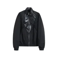 High Quality Louis Vuitton Jacket Red Silk Genuine Leather Suede Pu Screen Printing