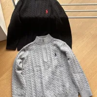 Super Clone High Quality Ralph Lauren Sweater Red Cashmere Cable Knit Understated Luxury
