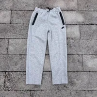 High Quality Nike Trousers Red Fleece Lightweight And Comfortable To Wear Adjustable Waistband Zippered Pocket
