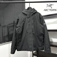Designer Archaeopteryx Coat Red Cotton Down Microfiber Winter Embroidery