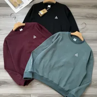 Luxury Super Clone Nike Sweatshirt Red Cotton Pure Fleece Embroidery