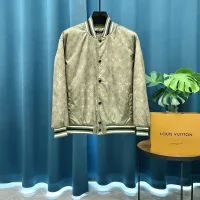 AAA Super Clone Louis Vuitton Jacket Red Wool Jacquard Street Style Understated Luxury Embroidery
