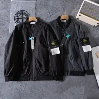 Reps Stone Island Jacket Red Nylon Twill Ribbed Fabric Spring Autumn