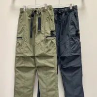 Reps AAA Stone Island Straight Leg Pants Red Fleece Suitable For All Body Types Autumn Winter And