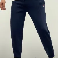 AAA Fila Sweatpants Red Cotton Fleece Slim Fit