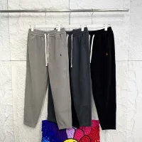 Designer Ralph Lauren Trousers Red Cotton Fleece Corduroy Winter