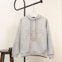 Super Clone Armani Hoodie Red Cotton