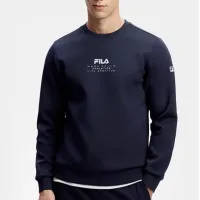Luxury Fila Long-Sleeved Ash Cotton Unrestricted Movement Simple Design