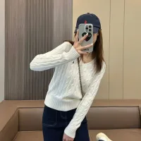 Reps Designer Ralph Lauren Sweater Red Cotton Cable Knit Easy To Match Slim Fit