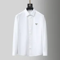 1:1 Prada Cotton Long-Sleeved Shirt