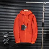 AAA Archaeopteryx Rain Jacket White Gore-Tex Nylon Relaxed Fit Embroidery