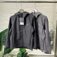 Luxury Archaeopteryx Outerwear Red Wool Cashmere Polyester Softshell Fabric Fleece Woven Slim Fit Flattering For All Body Types