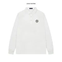 High Quality Aaa Louis Vuitton Cotton Long-Sleeved Polo Shirt
