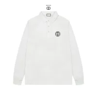 1:1 Gucci Cotton Long-Sleeved Polo Shirt