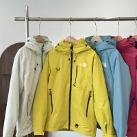 Luxury Designer North Shirts Red Fleece Spring Autumn Winter And Abrasion-Resistant Fabric