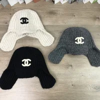 Super Clone Chanel Hat Black Autumn Winter