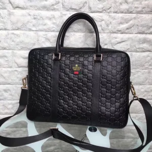 High Quality Gucci Handbag Black Cowhide