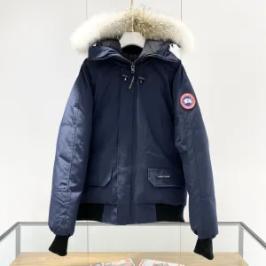 AAA Canada Goose Overcoat Red Duck Down Flannel