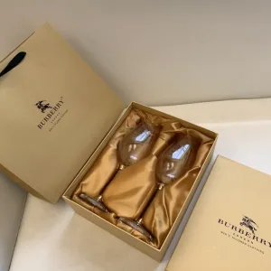 Luxury Burberry Glass Wine Glasses