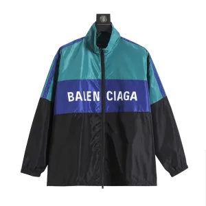 Designer Balenciaga Jacket Red Spring Patch Zippered Pocket