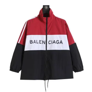 Luxury Balenciaga Jacket Red Spring Patch