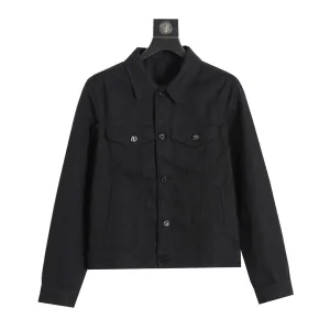 AAA Louis Vuitton Jacket Red Cotton Jacquard Denim