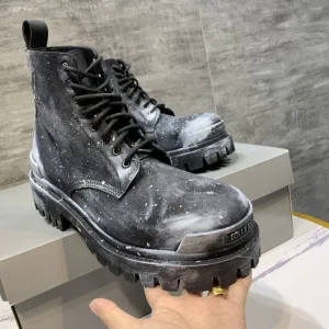 Reps Balenciaga Derby Shoes Nylon Patent Leather