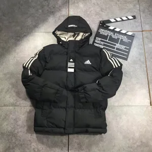 Designer Adidas Coat Ash Cotton Down High-Density Fabric Winter