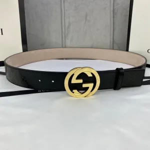 Designer Gucci Canvas Belt Red