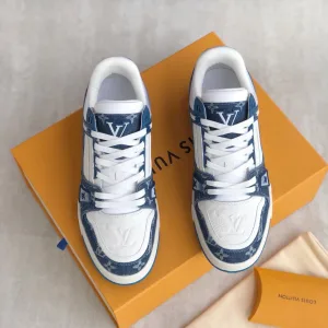 Luxury Louis Vuitton Calfskin Sneakers For Spring