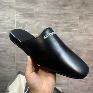 AAA Designer Balenciaga Slippers Ash Genuine Leather Cowhide
