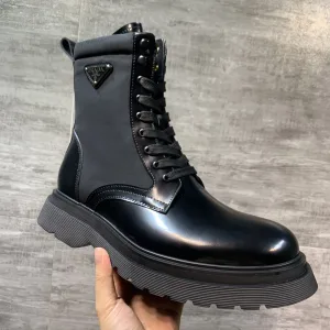 Luxury Designer Prada Cowhide Dr. Martens Boots