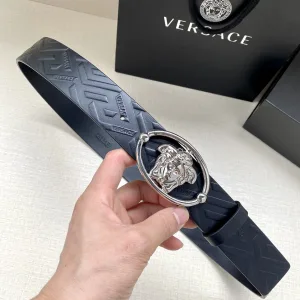 Super Clone Versace Belt Embossed Leather